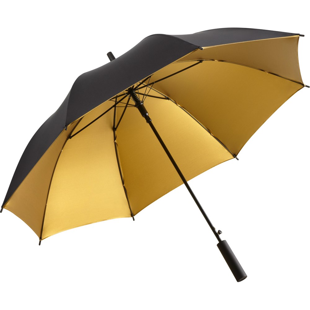 1159 AC-Stockschirm FARE® Doubleface - schwarz/gold