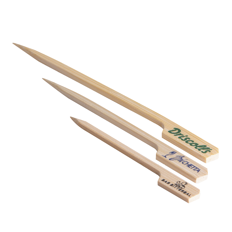 Gunshape Spießpicker aus Bambus 180 mm