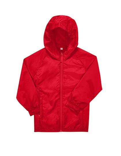 B&C BE INSPIRED - Kids #Reset Windbreaker - Red