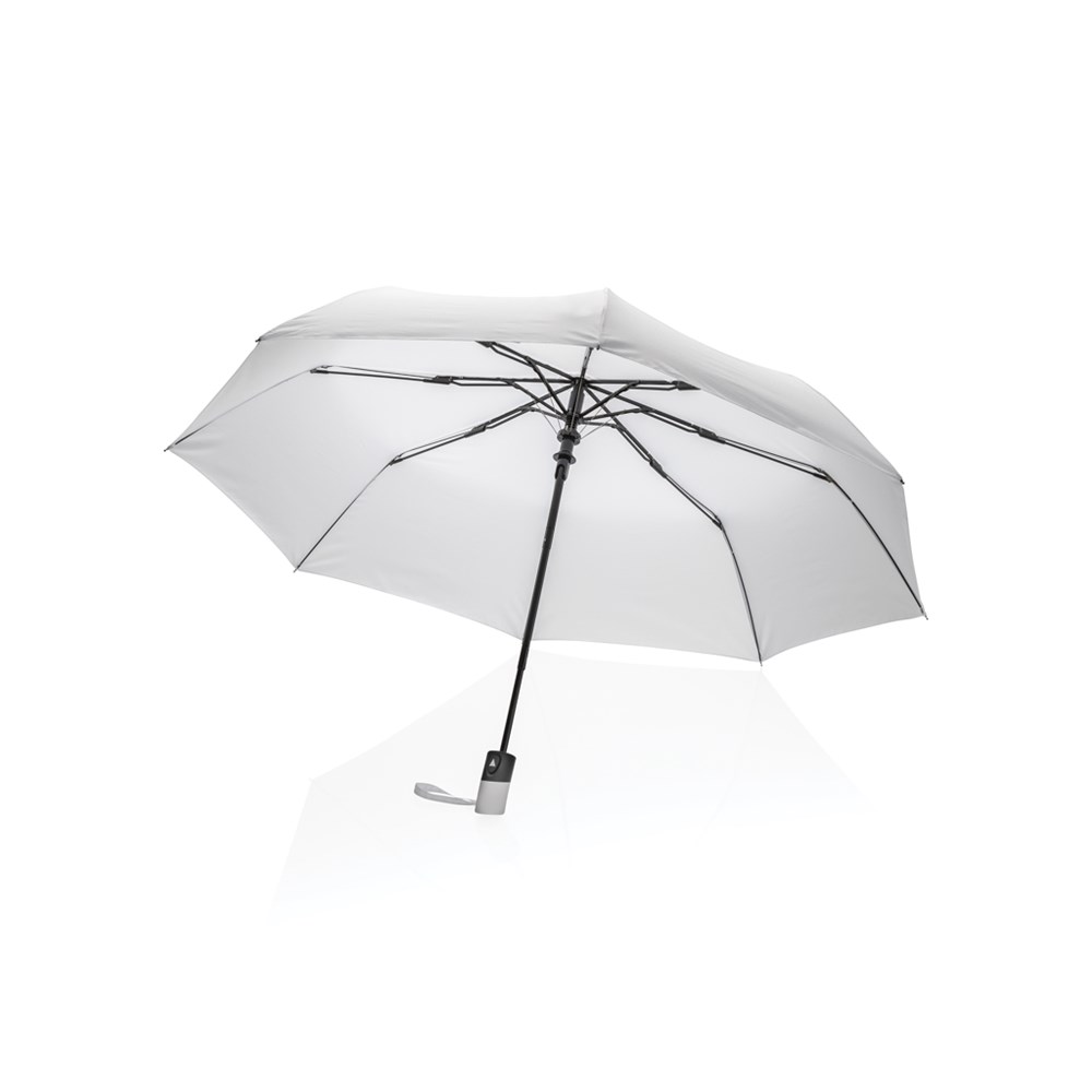 21" Impact AWARE™ RPET 190T Mini-Schirm automatic open - weiß (± PMS White)