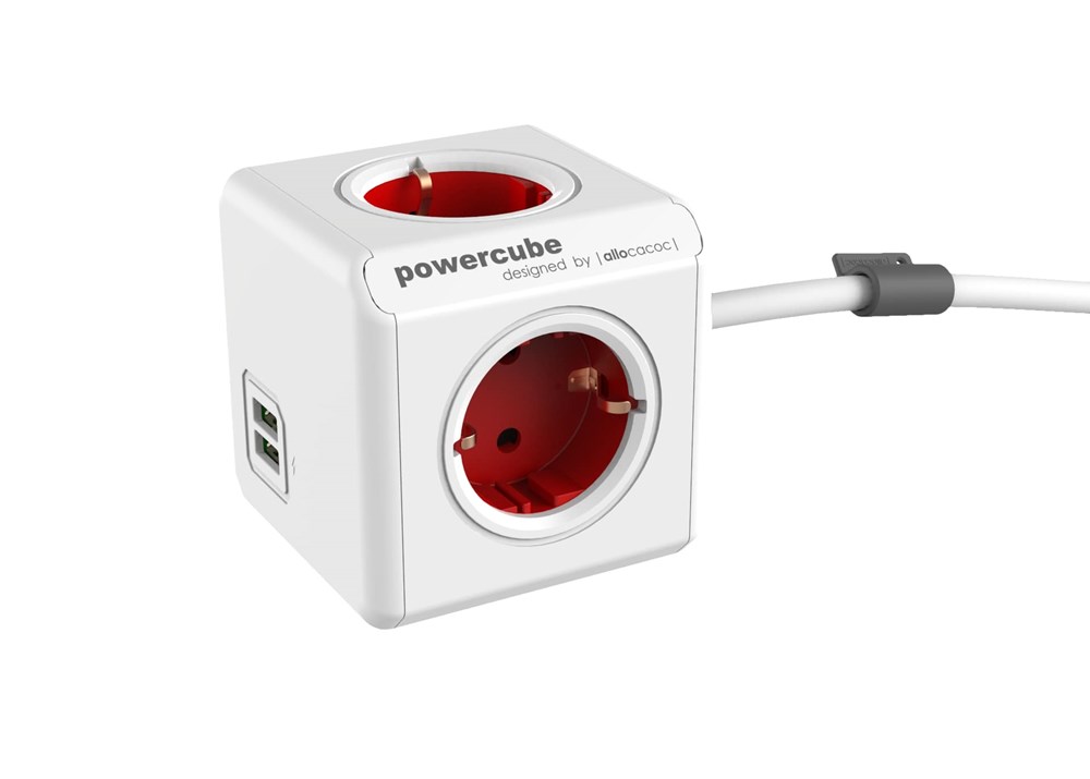 PowerCube Extended Duo USB, 1.5mtr cable