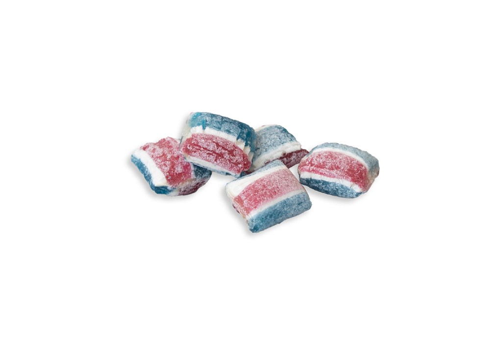 Beutelschachtel mit Bonbons 60 g  ,  Inhalt:  Waldmeister
