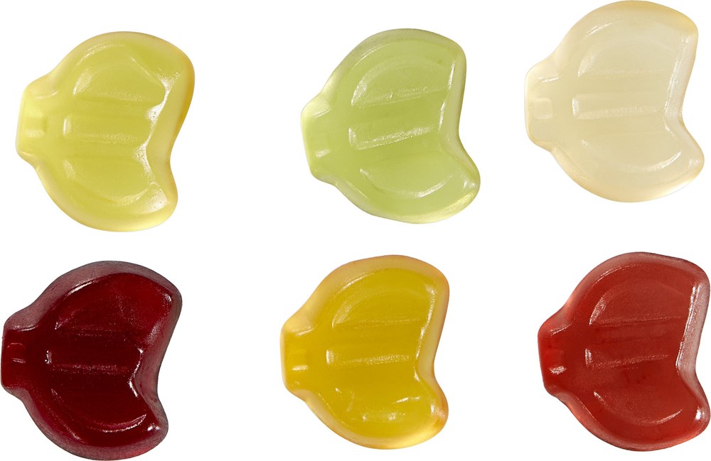 Fruchtgummi-Standardformen 20 g, €-Zeichen