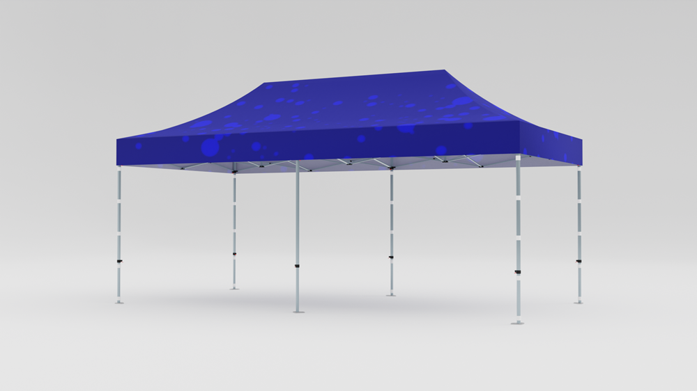 Faltzelt ohne Wände 3 x 6 m
