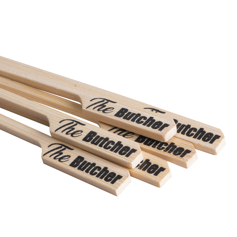 Gunshape Spießpicker aus Bambus 180 mm